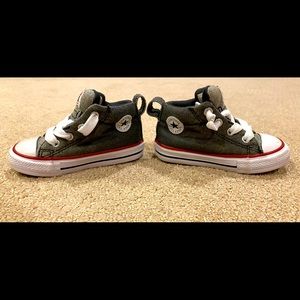 Grey High Top Converse Sneakers